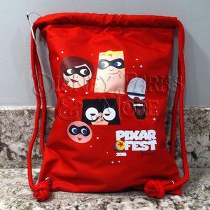 Disney Parks Pixar Pier Incredibles Character Cinch Backpack